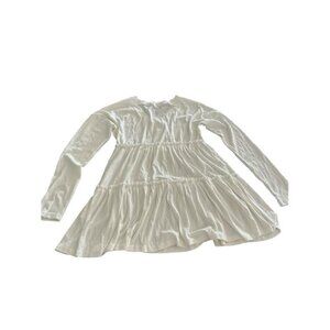 NEW- EADINVE White Long Sleeve Tunic Top- Women's S